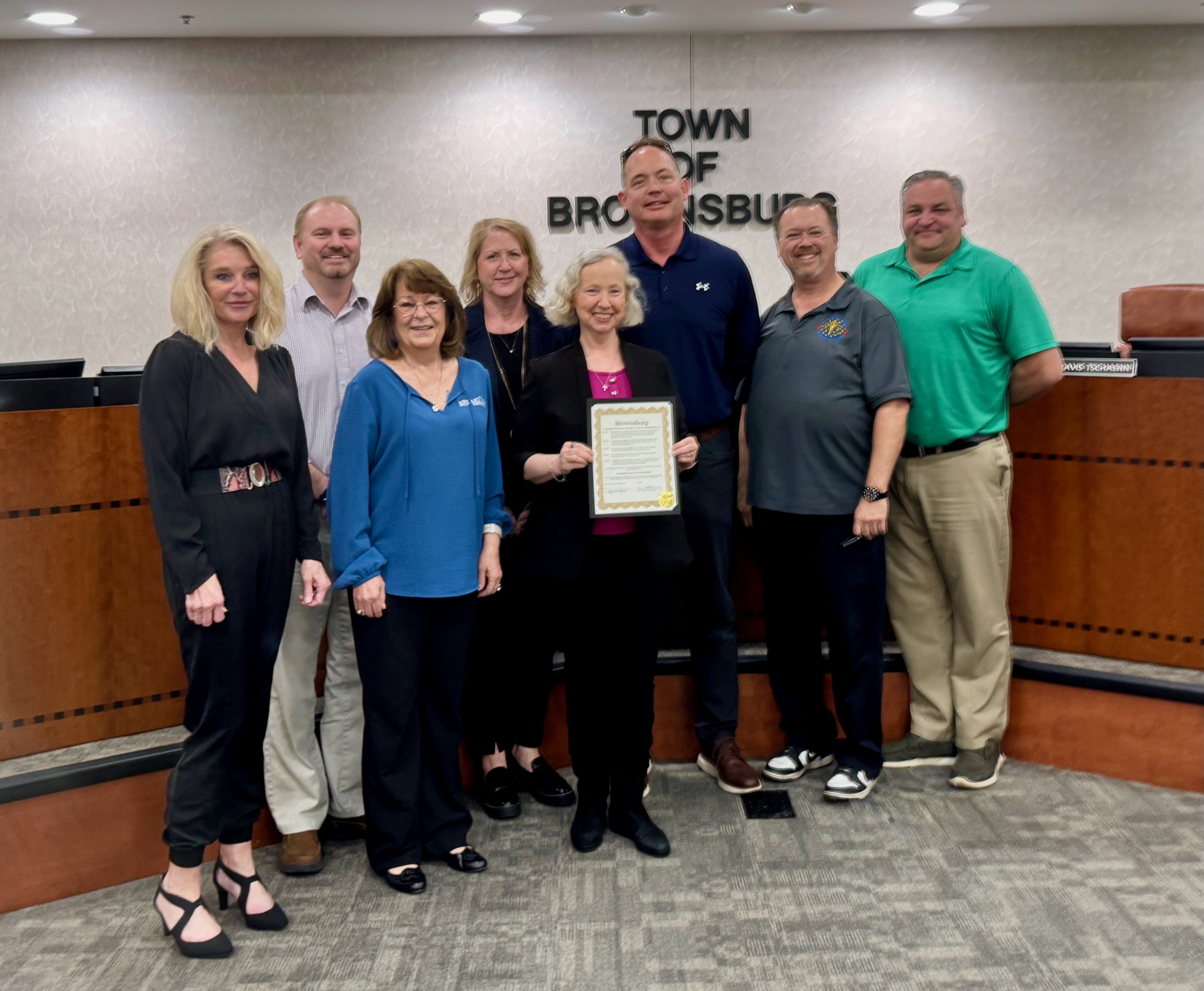 Brownsburg Town Council Issues Proclamation Recognizing Developmental Disabilities Awareness Month